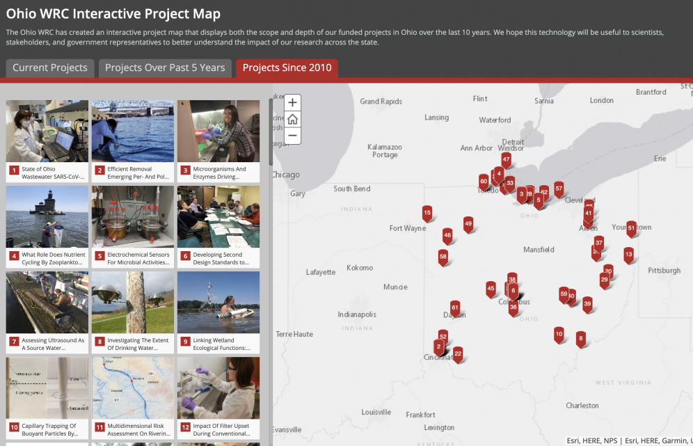 Thumbnail preview of Ohio WRC Interactive Project Map