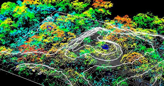 LIDAR map - The Earth Archive